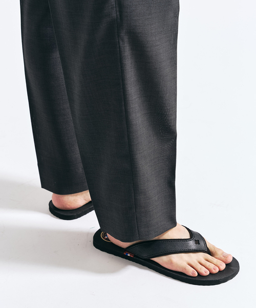 417 EDIFICE（フォーワンセブンエディフィス）の「【EVALET / エバレット】メッシュ 2タックパンツ "セットアップ着用可能"（スラックス・メンズ・グレー/チャコールグレー/ベージュ・LARGE/MEDIUM/SMALL）」の16枚目の写真