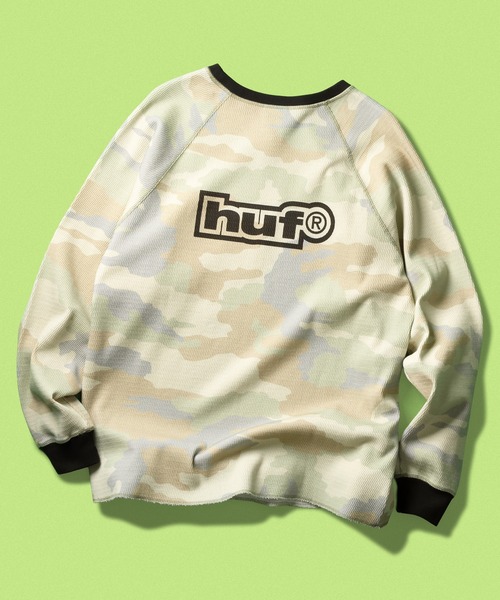 HUF（ハフ）の「89 OUTLINE LS RAGLAN（Tシャツ/カットソー・メンズ・ブラック/カモフラージュ/パープル・XXL/S/XL/M/L）」の3枚目の写真