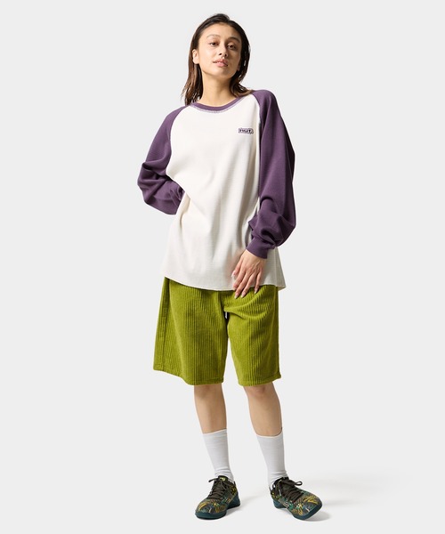 HUF（ハフ）の「89 OUTLINE LS RAGLAN（Tシャツ/カットソー・メンズ・ブラック/カモフラージュ/パープル・XXL/S/XL/M/L）」の13枚目の写真