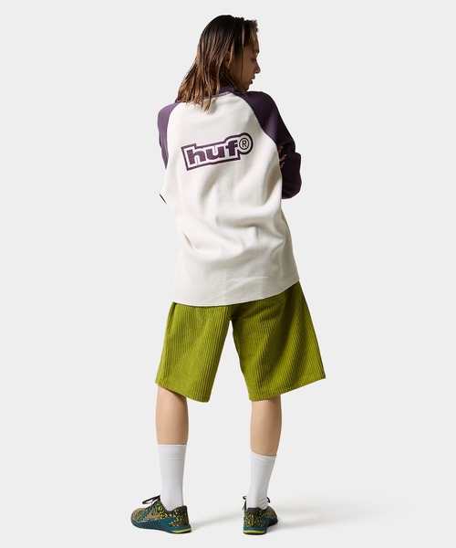 HUF（ハフ）の「89 OUTLINE LS RAGLAN（Tシャツ/カットソー・メンズ・ブラック/カモフラージュ/パープル・XXL/S/XL/M/L）」の15枚目の写真