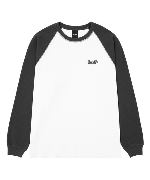 HUF（ハフ）の「89 OUTLINE LS RAGLAN（Tシャツ/カットソー・メンズ・ブラック/カモフラージュ/パープル・XXL/S/XL/M/L）」の5枚目の写真