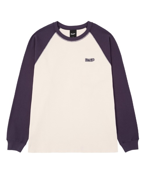 HUF（ハフ）の「89 OUTLINE LS RAGLAN（Tシャツ/カットソー・メンズ・ブラック/カモフラージュ/パープル・XXL/S/XL/M/L）」の7枚目の写真