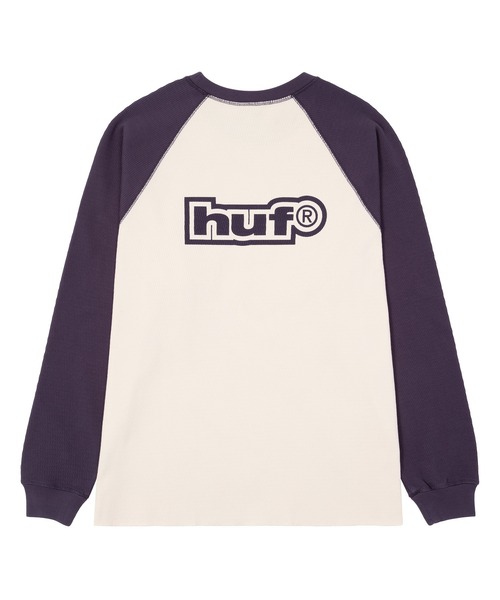 HUF（ハフ）の「89 OUTLINE LS RAGLAN（Tシャツ/カットソー・メンズ・ブラック/カモフラージュ/パープル・XXL/S/XL/M/L）」の6枚目の写真
