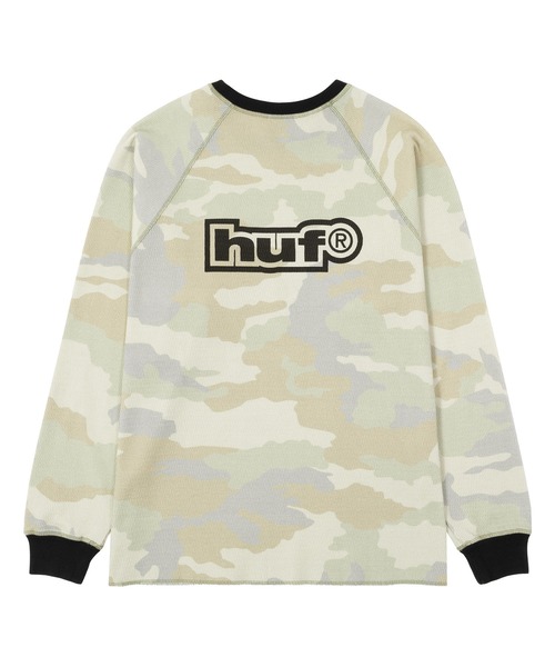 HUF（ハフ）の「89 OUTLINE LS RAGLAN（Tシャツ/カットソー・メンズ・ブラック/カモフラージュ/パープル・XXL/S/XL/M/L）」の8枚目の写真
