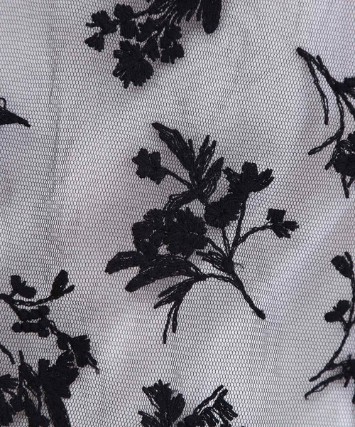 OPAQUE.CLIP（オペークドットクリップ）の「シアー刺繍チュニックブラウス【洗濯機OK】（シャツ/ブラウス・レディース・アイボリー/ブラック・00）」の4枚目の写真