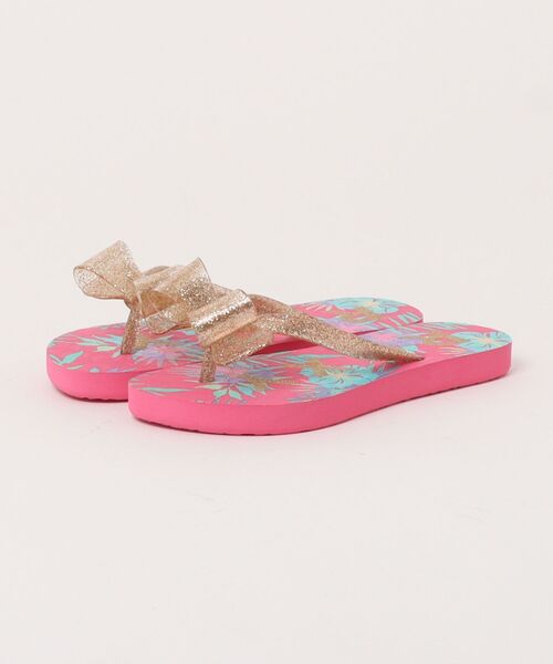 ROXY（ロキシー）の「ROXY キッズ RG LULU IV ビーチサンダル 【2026年春夏モデル】（サンダル・キッズ・ピンク系その他/ブラック系その他・18cm/20cm/22cm）」の2枚目の写真