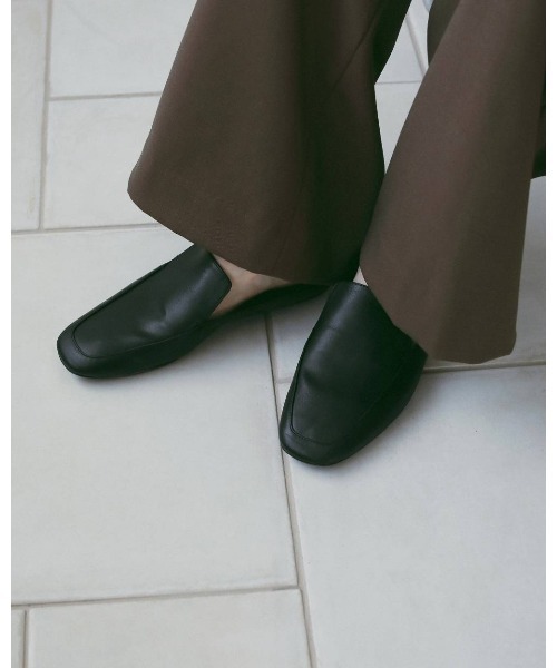 anuke（アンヌーク）の「Ecoleather Flat Loafers 62611013（その他シューズ・メンズ・ブラック・38/37/36）」の3枚目の写真