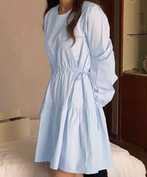 Ada.（エイダ）の「【Mellfy】ウエスト 切替 ギャザー フレア ミニ ワンピース（ワンピース）」