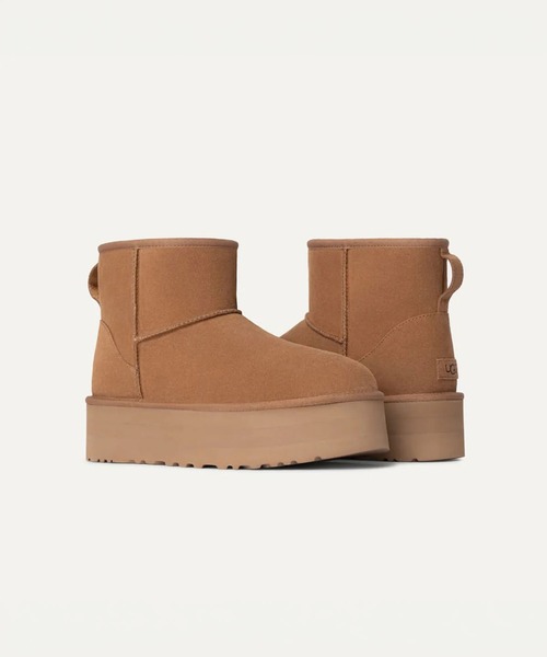 UGG(アグ)の「アグ【UGG】- ウィメンズ ブーツ【WMNS CLASSIC MINI PLATFORM CHE 1134991】(ブーツ・レディース・キャメル・24.0cm/23.0cm)」の2枚目の写真