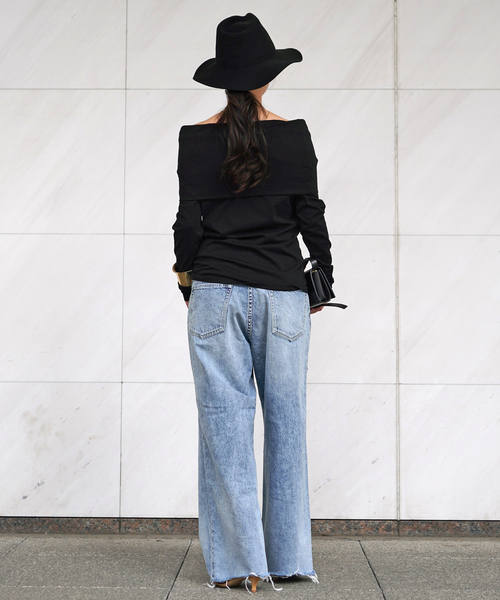 Attick by Johnbull（アティックバイジョンブル）の「【Attick by Johnbull】 archive WIDE DENIM（デニムパンツ・レディース・ライトブルー・38/36/34/40）」の7枚目の写真