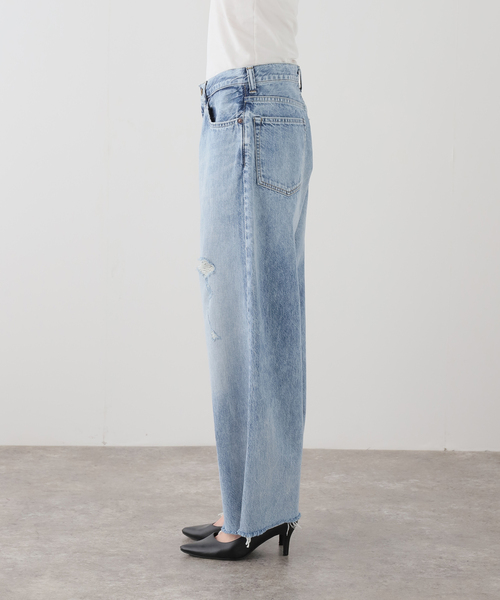Attick by Johnbull（アティックバイジョンブル）の「【Attick by Johnbull】 archive WIDE DENIM（デニムパンツ・レディース・ライトブルー・38/36/34/40）」の13枚目の写真