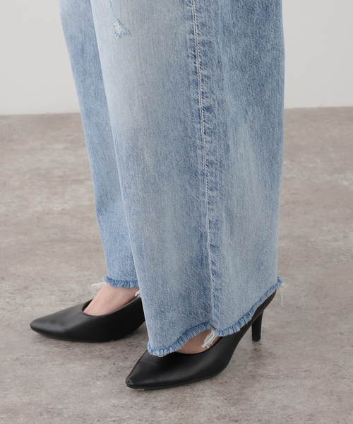Attick by Johnbull（アティックバイジョンブル）の「【Attick by Johnbull】 archive WIDE DENIM（デニムパンツ・レディース・ライトブルー・38/36/34/40）」の13枚目の写真