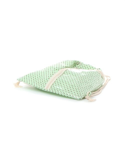 kutir（クティール）の「kutirlune／ドットナップサック（バックパック/リュック・レディース・ライトベージュ/ライトグリーン・FREE）」の15枚目の写真