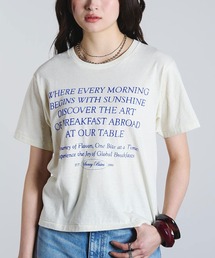 ROSE BUD | (mag.by c)FLOCK PRINT LOGO TEE(Tシャツ/カットソー)
