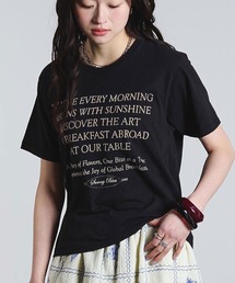 ROSE BUD | (mag.by c)FLOCK PRINT LOGO TEE(Tシャツ/カットソー)