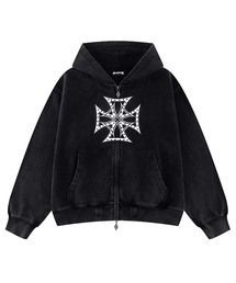 JOINT WORKS（ジョイントワークス）の「SUPPLIER / サプライヤー IronCross Rhinestone Zip Hoodie（パーカー）」
