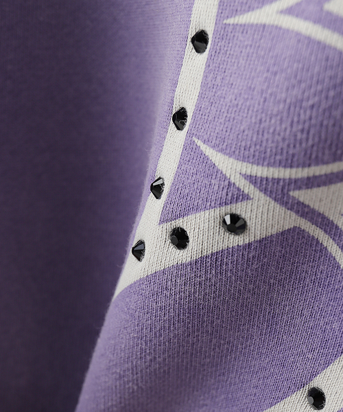 SUPPLIER(サプライヤー)の「SUPPLIER / サプライヤー IronCross Rhinestone Zip Hoodie(パーカー・メンズ・ブラック/パープル・LARGE/MEDIUM)」の8枚目の写真
