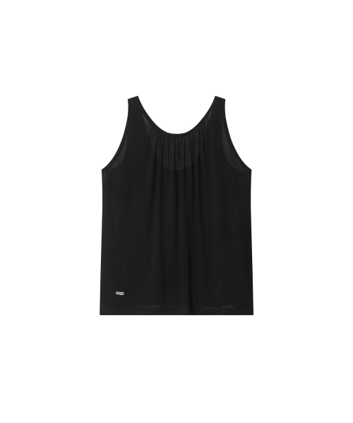 MAYVERU(メイバーユー)の「vinny linen sleeveless _ Black(Tシャツ/カットソー・レディース・その他・FREE)」の3枚目の写真