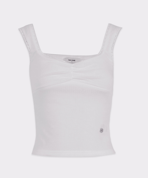 MICANE(ミケーネ)の「セリカーディガン-レースツイストスリーブレスセットアップ(Tシャツ/カットソー・レディース・ブラック/アイボリー/ライトグレー・SMALL/MEDIUM/LARGE/X-LARGE)」の21枚目の写真