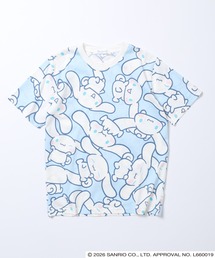 sanrio（サンリオ）の「サンリオキャラキターズ 　総柄Tシャツ 半袖（Tシャツ/カットソー）」