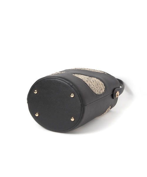 Elura（エルーラ）の「Hole digging bag/640659（ハンドバッグ・レディース・ブラック/ライトベージュ・FREE）」の5枚目の写真