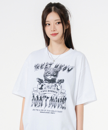 ドンムーブ オーバーサイズ 半袖Tシャツ ホワイト