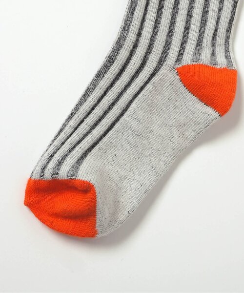 BREEZE（ブリーズ）の「I'm Jelly ネーム付ストライプソックス（ソックス/靴下・キッズ・ライトグレー/ピンク/サックスブルー・15 /18/21）」の4枚目の写真