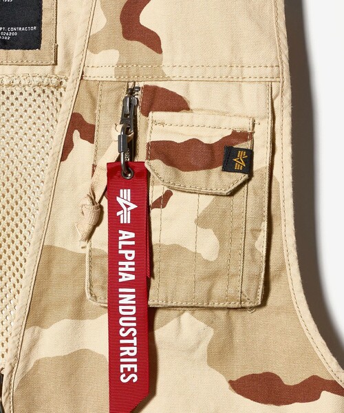 Alpha Industries（アルファインダストリーズ）の「＜ALPHA INDUSTRIES＞ CAMO VEST/アウター（その他アウター・メンズ・ベージュ・XL/L）」の7枚目の写真