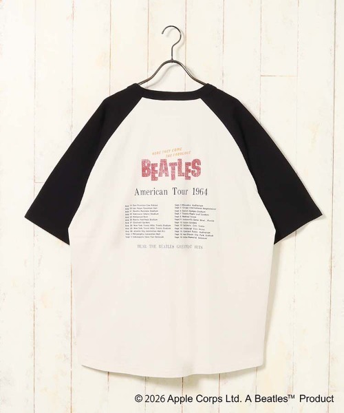 The Beatles(ザビートルズ)の「THE BEATLESツアーラグランTシャツ(Tシャツ/カットソー・レディース・ネイビー/ブラウン/オフホワイト・M/L)」の21枚目の写真