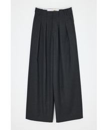 THROW by SLY(�X���[�o�C�X���C)��THROW L/W TUCK WIDE TROUSER ���[�E�G�X�g�^�b�N���C�h�g���E�U�[ �t�� �ĕ�(�X���b�N�X)