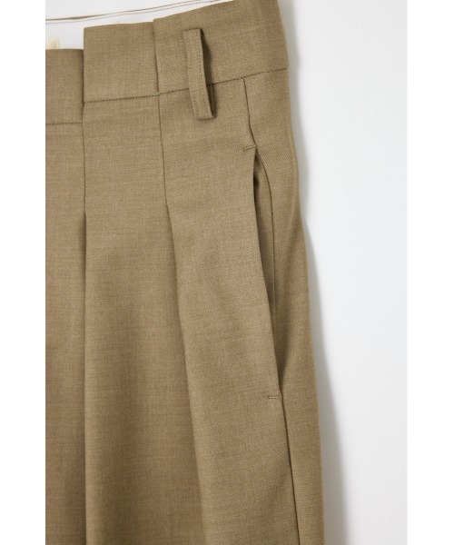 THROW by SLY(スローバイスライ)の「THROW L/W TUCK WIDE TROUSER ローウエストタックワイドトラウザー 春服 夏服(スラックス・レディース・ブラック/ベージュ・1/0)」の6枚目の写真