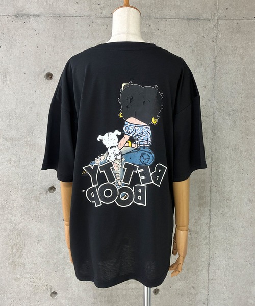 GLAMOROUS JANE(グラマラスジェーン)の「BETTY BOOPストリートプリント半袖Tシャツ(Tシャツ/カットソー・レディース・オフホワイト/チャコールグレー/ブラック・FREE)」の11枚目の写真