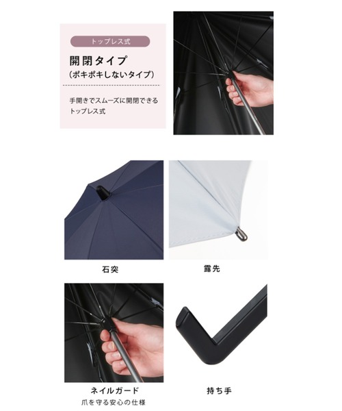 最高水準の日傘】COKAGE+ ACTIVE 耐風 60cm 長傘（長傘）｜COKAGE+