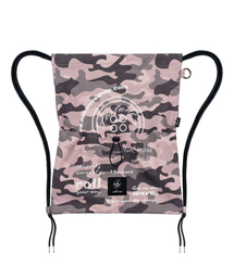 MILK WAVE（ミルクウェーブ）の「レイヤードプリントシャーリングストリングバックパック[ミリタリーピンク]（バックパック/リュック）」