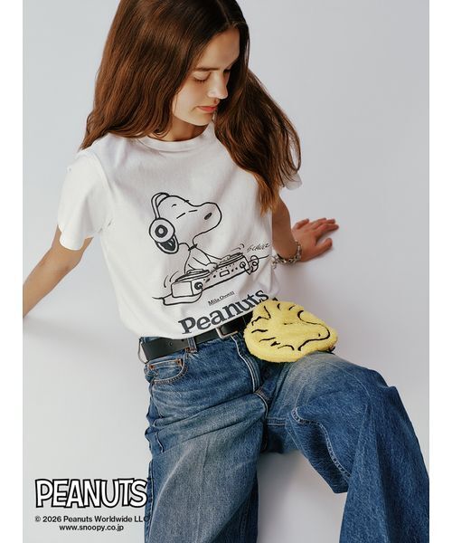 PEANUTS RECORDS】スヌーピーTシャツ（Tシャツ/カットソー）｜Mila
