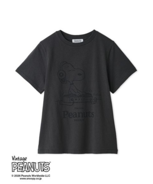Mila Owen(ミラオーウェン)の「【PEANUTS RECORDS】スヌーピーTシャツ(Tシャツ/カットソー・レディース・チャコールグレー/ピンク/ホワイト・F)」の10枚目の写真