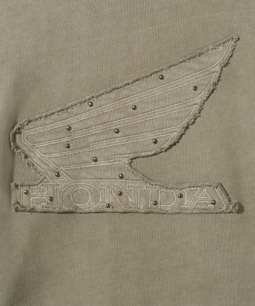 PHYPS MOTORCYCLE（フィップスモーターサイクル）の「Honda Stud Wing Washing Hoodie Zip-up_Beige（パーカー・レディース・その他・SMALL/MEDIUM/LARGE/X-LARGE）」の5枚目の写真