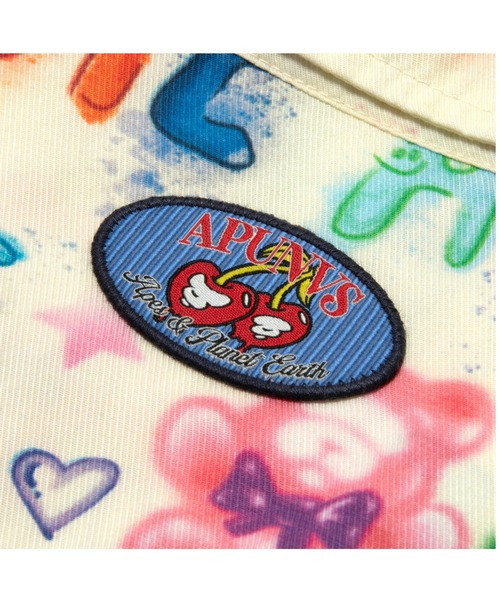 AAPE BY A BATHING APE（エーエイプバイアベイシングエイプ）の「AAPE MAIN SHORT SLEEVE SHIRT（シャツ/ブラウス・レディース・アイボリー/ライトピンク・X-SMALL/XX-SMALL）」の4枚目の写真
