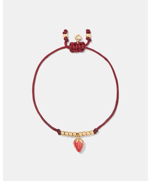 kate spade new york(ケイトスペード ニューヨーク)の「サマー デイズ ストロベリー コード ブレスレット(ブレスレット・レディース・レッド・ONESIZE)」の1枚目の写真