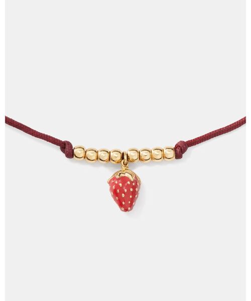 kate spade new york(ケイトスペード ニューヨーク)の「サマー デイズ ストロベリー コード ブレスレット(ブレスレット・レディース・レッド・ONESIZE)」の3枚目の写真