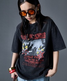 GEVS. | 綿100%ヴィンテージプリントTシャツ<大きいサイズ有>GEVS.(Tシャツ/カットソー)