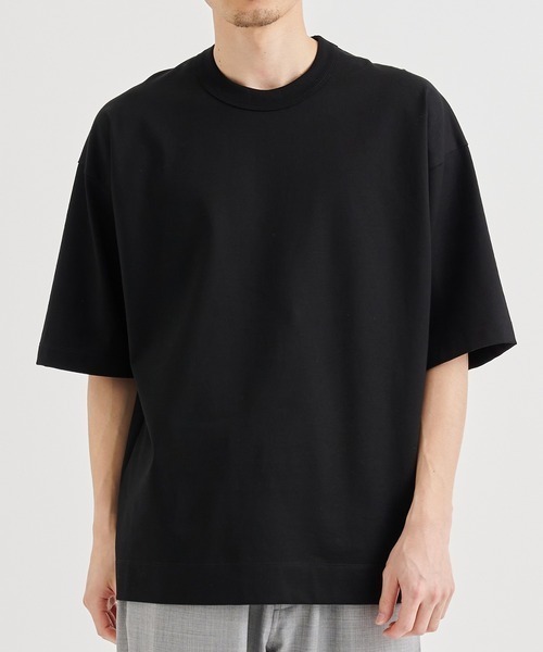 CINOH（チノ）の「【CINOH/チノ】REFINA BIG T-SHIRT/別注REFINA BIG T-SHIRT/定番（Tシャツ/カットソー・メンズ・ダークネイビー/ブラック/オフホワイト・48/46/44）」の3枚目の写真