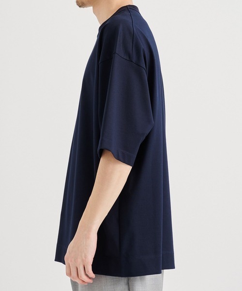 CINOH（チノ）の「【CINOH/チノ】REFINA BIG T-SHIRT/別注REFINA BIG T-SHIRT/定番（Tシャツ/カットソー・メンズ・ダークネイビー/ブラック/オフホワイト・48/46/44）」の8枚目の写真