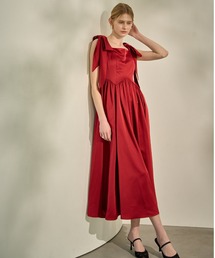 Double-Shoulder Ribbon Dress ダブルショルダーリボンドレス