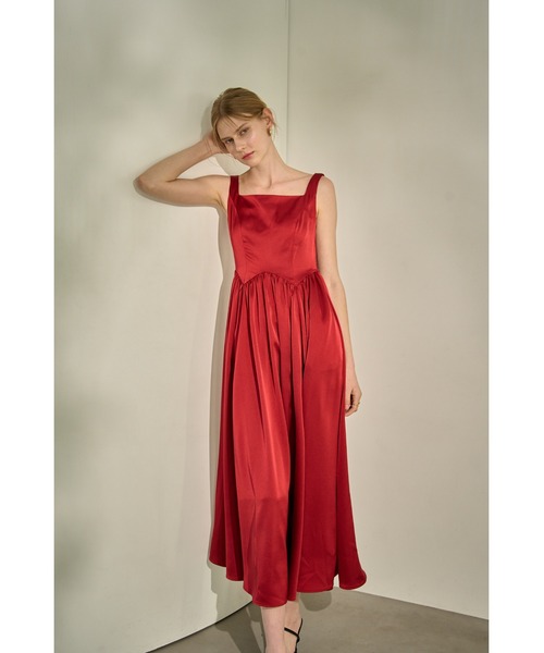 ERADIE(エラディエ)の「Double-Shoulder Ribbon Dress ダブルショルダーリボンドレス(ワンピース・レディース・シャンパン/レッド/ブラック・FREE)」の21枚目の写真