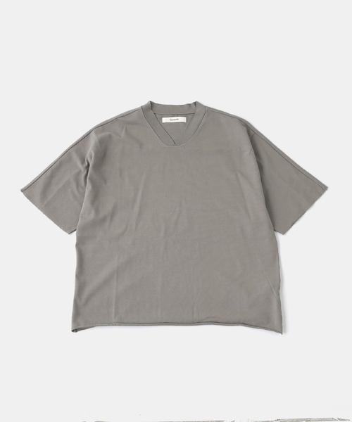 WISM（ウィズム）の「SEVENTH / セブンス KIMONO V TEE（Tシャツ/カットソー・メンズ・ブラック/チャコールグレー・LARGE/MEDIUM）」の2枚目の写真
