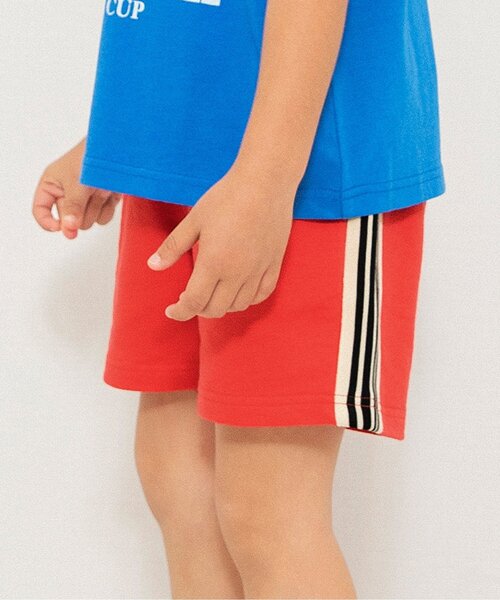 BREEZE(ブリーズ)の「【WEB限定】ラインハーフパンツ(その他パンツ・キッズ・レッド/ブラック/ブルー・100/110/120/130/140/150/90)」の1枚目の写真