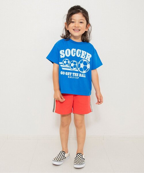 BREEZE(ブリーズ)の「【WEB限定】ラインハーフパンツ(その他パンツ・キッズ・レッド/ブラック/ブルー・100/110/120/130/140/150/90)」の4枚目の写真