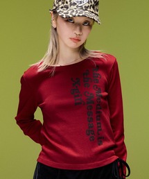 BACK SLIT COMPACT L/S TOP