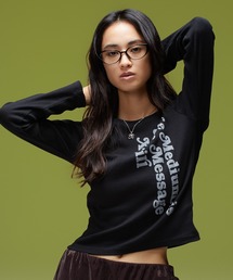 BACK SLIT COMPACT L/S TOP